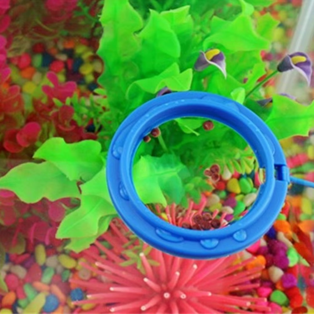 Aquarium Feeding Ring Fish Tank Station Floating Food Tray Feeder Square Circle Accessory Portable Fish Food Feeder Suction Cup