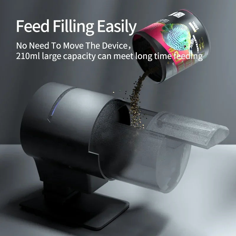 Ilonda New Wi-Fi Automatic Fish Feeder 2Nd Generation Feed Dispenser Long Range Remote Control with Timer Countdown Feeding