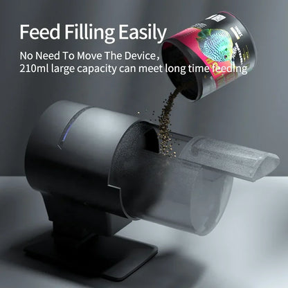 Ilonda New Wi-Fi Automatic Fish Feeder 2Nd Generation Feed Dispenser Long Range Remote Control with Timer Countdown Feeding