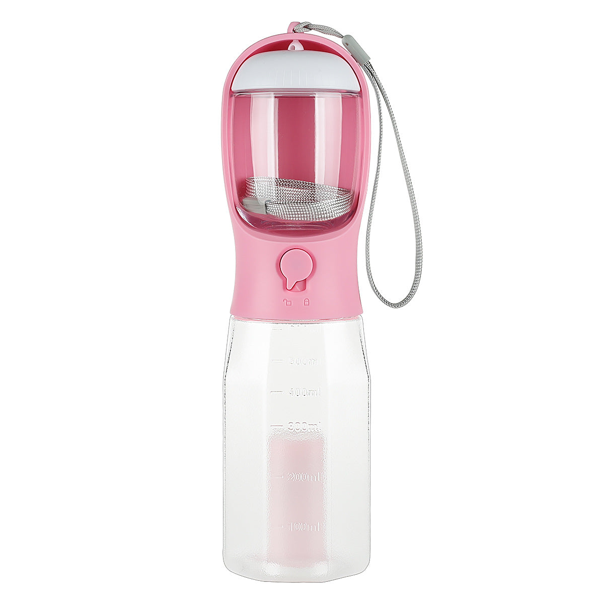 3-in-1 Multifunctional Portable Water Bottle and Food Feeder for Cats and Dogs with Leak-Proof Poop Dispenser