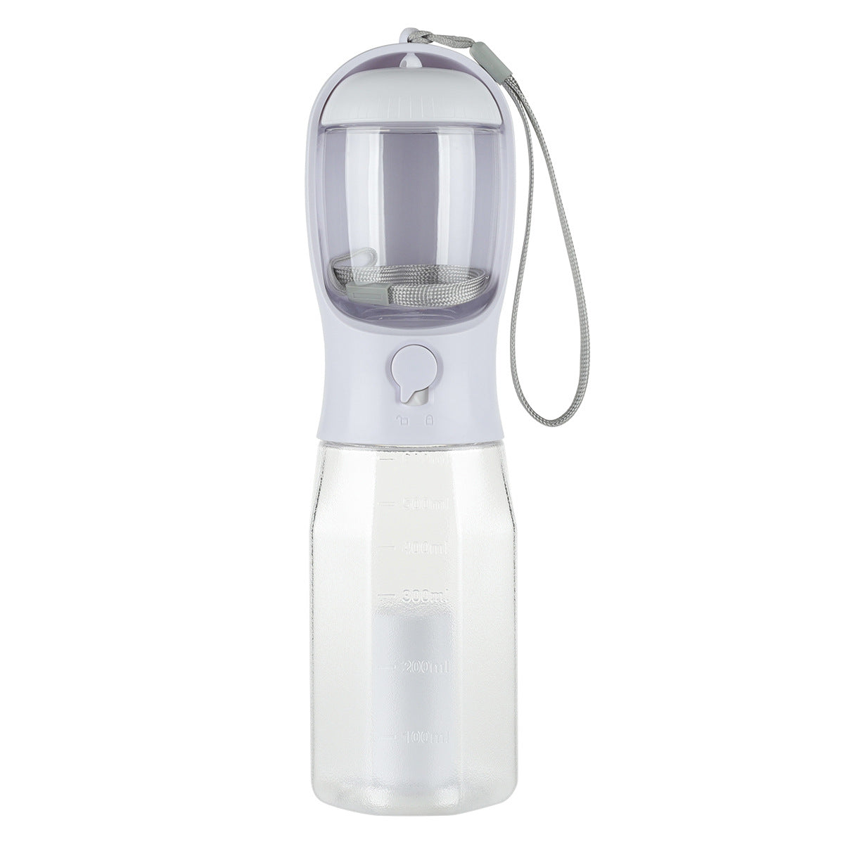 3-in-1 Multifunctional Portable Water Bottle and Food Feeder for Cats and Dogs with Leak-Proof Poop Dispenser
